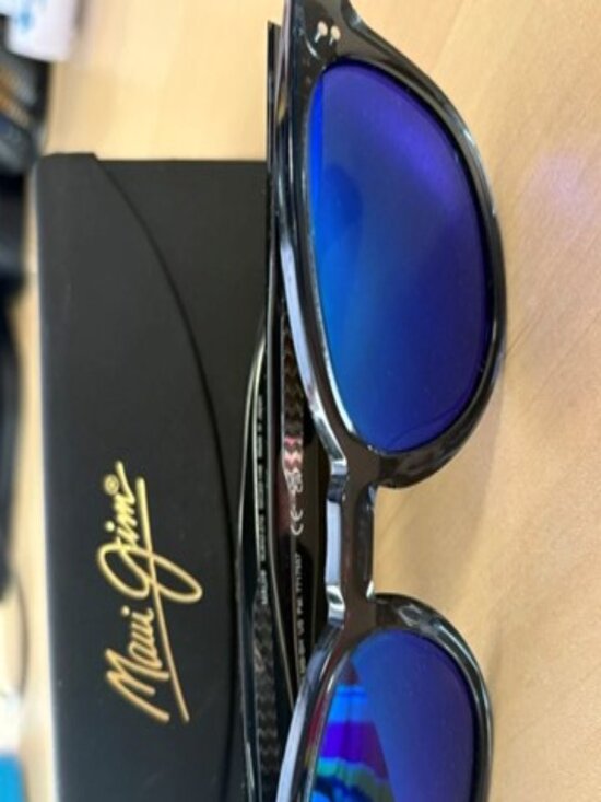 MAUI JIM CHEETAH 5 MJ 842-27G Grey Translucent Blue Hawall Polarized Sunglasses main image 5